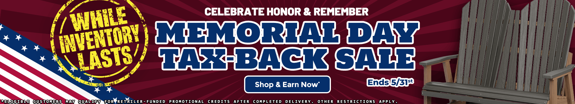 Memorial Day Tax-Back Sale