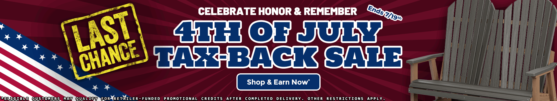 4th of July Tax Back Sale