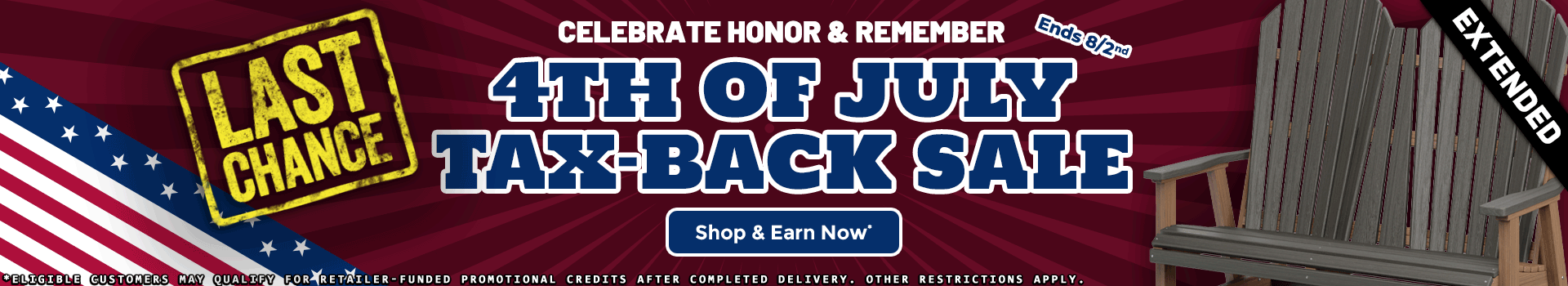 4th of July Tax Back Sale