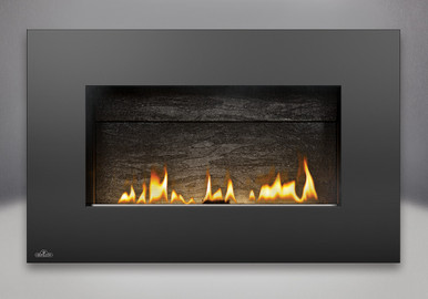 Napoleon Plazmafire Vent Free Wall Mount Natural Gas Fireplace With Painted  Black Rectangular Surround - WHVF31 + S31RKSB