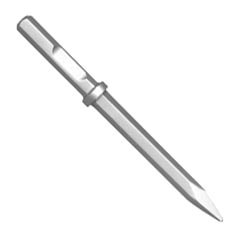 1-1/8" Hex with Notch Moil Points