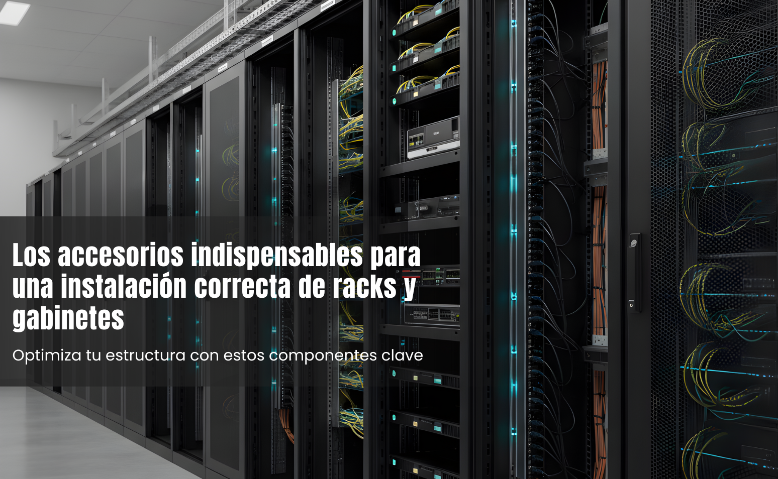 Los accesorios indispensables para una instalación correcta de racks y gabinetes