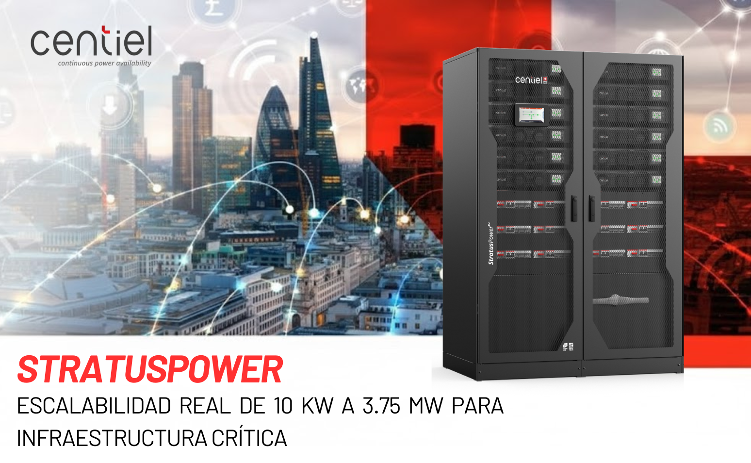 StratusPower: Escalabilidad real de 10 kW a 3.75 MW para infraestructura crítica