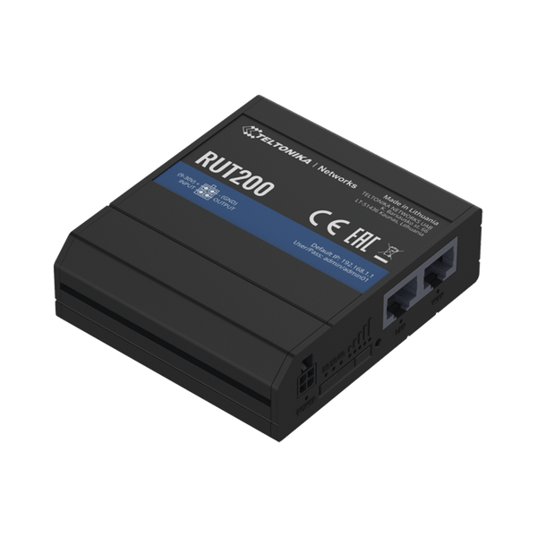 Router LTE Industrial con Slot SIM, 2 Puertos Ethernet 10/100 Mbps, Wi-Fi 2.4