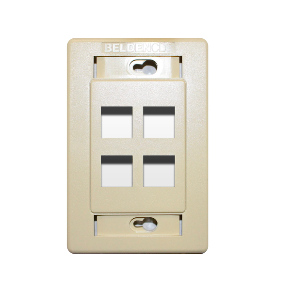 Faceplte Single Gan Flush De Plastico