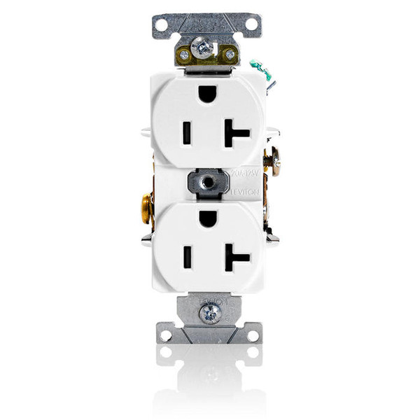 Receptáculo Dúplex Grado Industrial15 Amps 125 Volts Blanco