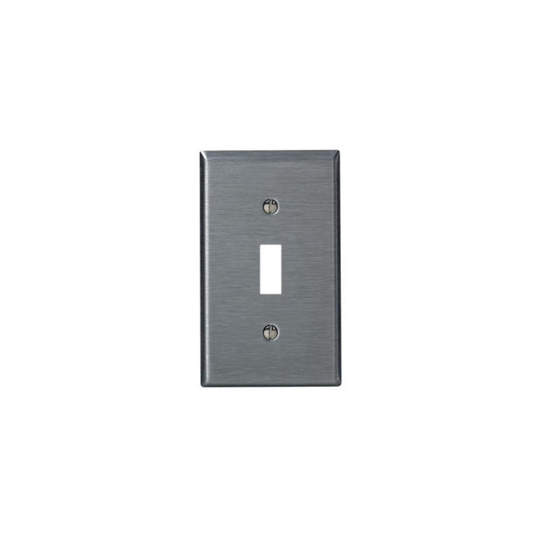 Placa De Pared 1-Gang Acero Inoxidable acero inoxidable Revestimiento En Polvo Antimicrobiano