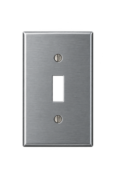 Placa Leviton 1-Gang de Acero Inoxidable 302 para Interruptor de Palanca