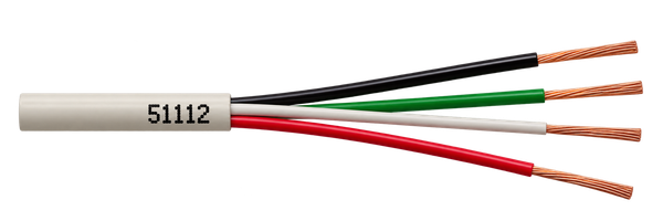 Cable Multiconductor 4 Conductores CMR/CL3R Cubierta Gris 18 AWG 300 Volts