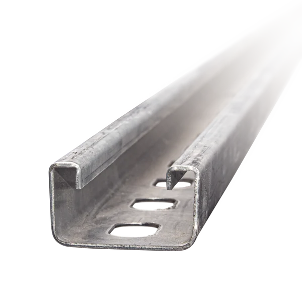 Unicanal Perforado Electrozincado 4 X 2 Milímetros 3 Metros