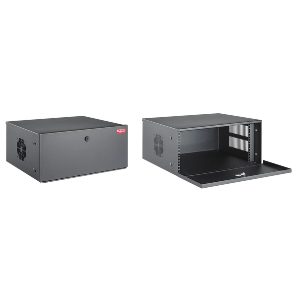 DVR Cabinet 13 x 21 x 18 Steel, 6U Blk