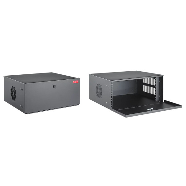 Gabinete DVR Metélico 6U 13 x 21 x 18 Color Negro