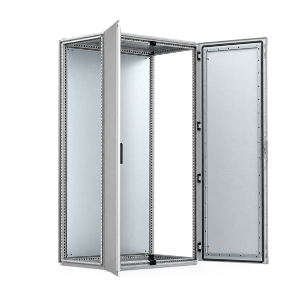 Puerta Doble Modular MCD Con Placa Acero Dulce Gris 1600 x 1200 x 500 Milímetros