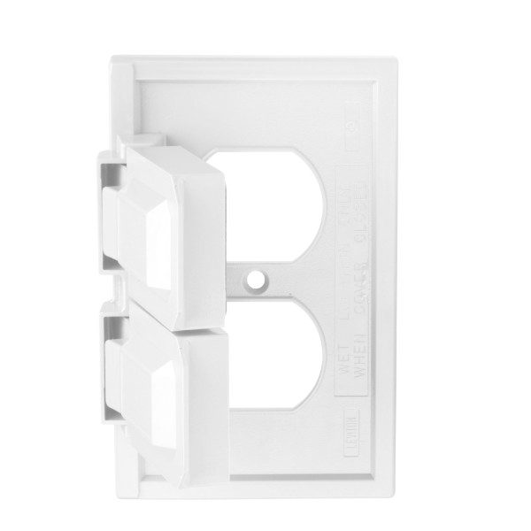 Placa Para Intemperie Horizontal Dúplex Blanca