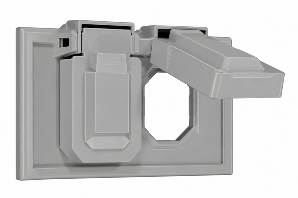 Placa Para Intemperie Horizontal Dúplex Gris