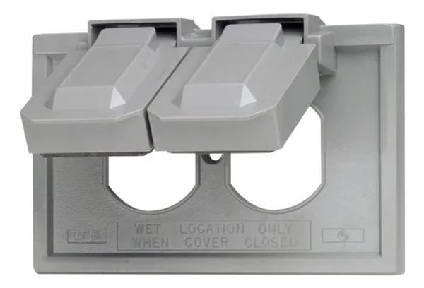 Placa Para Intemperie Horizontal Dúplex Gris