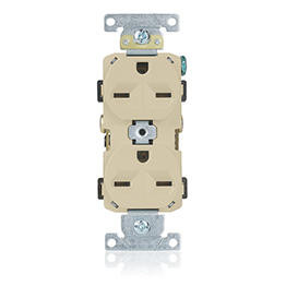 Receptáculo Dúplex 15Amps 250Volts NEMA 6-15R Marfil