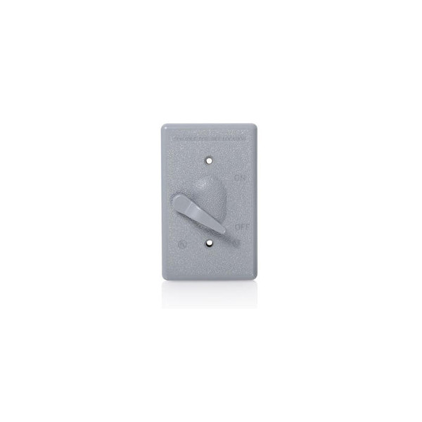 Placa Metálica Para Interruptores De Palanca Montaje Exterior Resistente Al Clima 1 Unidad Color G