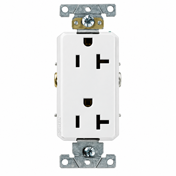 Receptáculo Dúplex Decora Plus 20Amps 125Volts Blanco