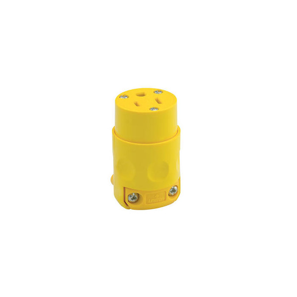 Conector De PVC 3 x 15Amps 125Volts Amarillo