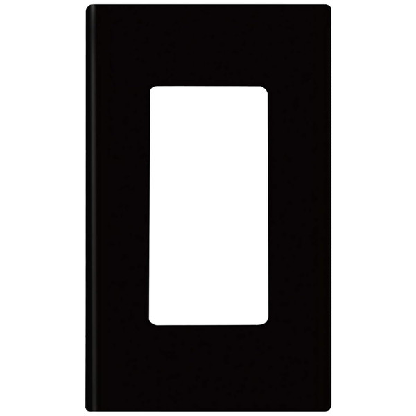Placa Decora Plus 1 Unidad Negra
