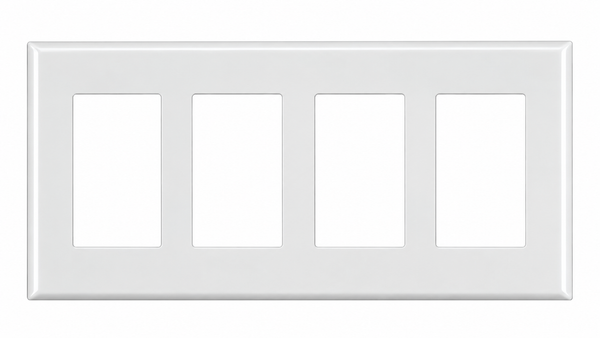 Placa Decora Plus 4 Unidades Blanca