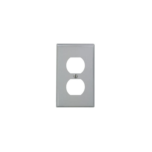 Placa De Nylon Para Receptáculo Dúplex Gris