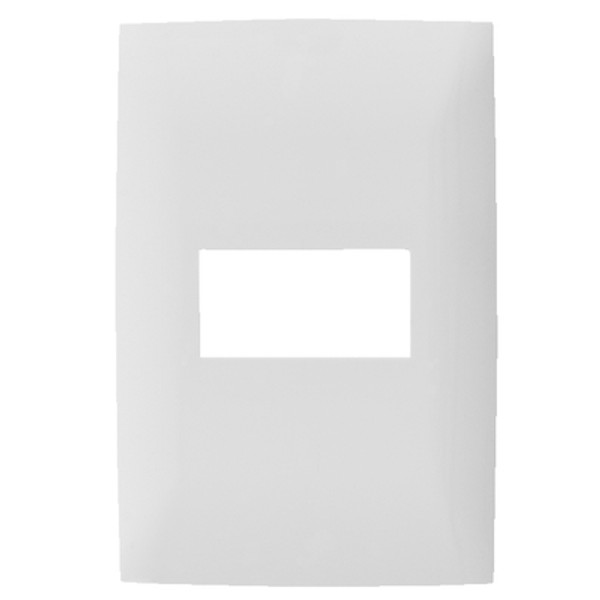 Placa Linea Cien De 1 Módulo Blanca
