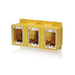 Caja FD 3 Gangs 1787.83 Centímetros Cúbicos Color Amarillo