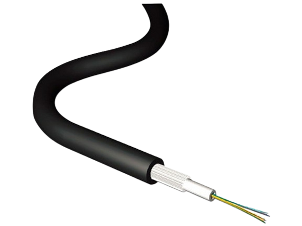 Fibra Óptica Multimodo 12 Hilos Int/Ext LSZH-1 Dieléctrica OM3 Color Negro 2 Kilómetros