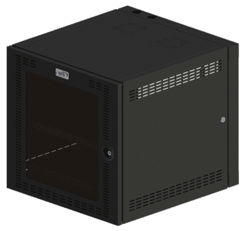 Gabinete De Pared 9U S/E 510 x 535 x 578 Milimetros Color Negro