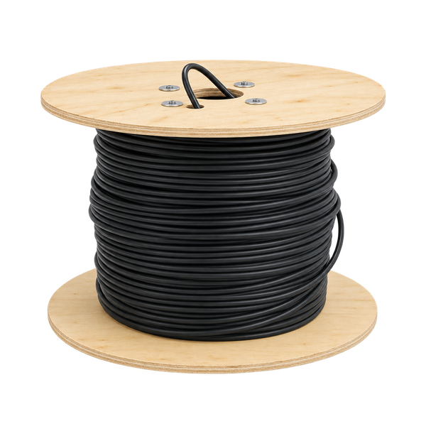 Fibra Óptica 6 Hilos Multimodo OM4 Exterior XGLO Tubo Holgado Con Gel Armada MDPE Negro, 1 KM