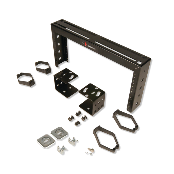 Bracket para montaje en escalerilla #12-24 Negro 4UR Racks and Cable Management