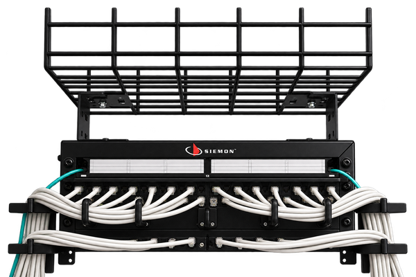 Rack Tipo Cable Tray 6U Negro con Rosca 12-24