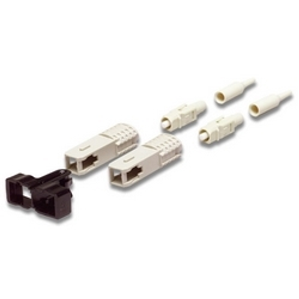 Conector de Fibra Óptica SC MM Simplex con Bota Amortiguada Color Beige