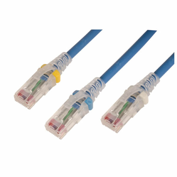 Patch Cord Cat 6 UTP 5 Pies Rojo Bota Transparente CM LSOH