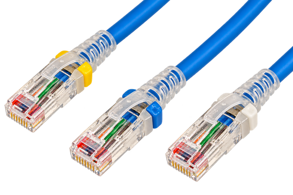 Patch Cord Cat 6 UTP 7 Pies Amarillo Bota Transparente CM LSOH