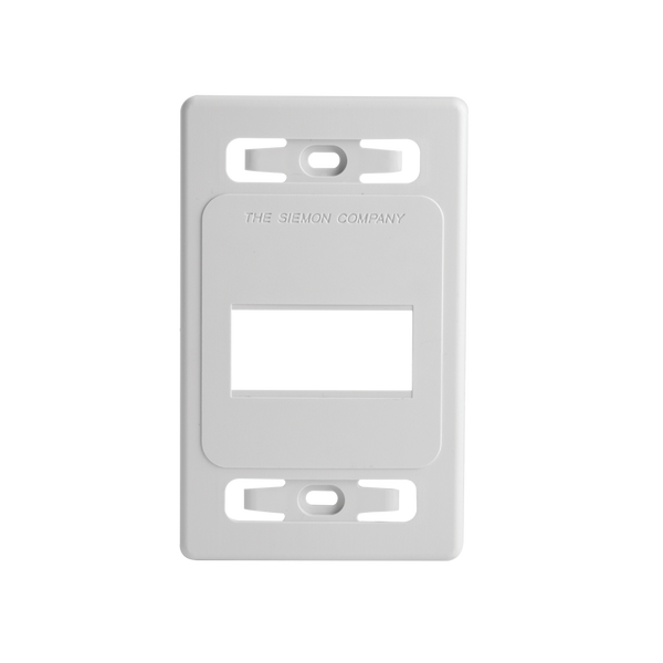 Placa Sencilla MAX 3 Puertos Color Blanco Granel