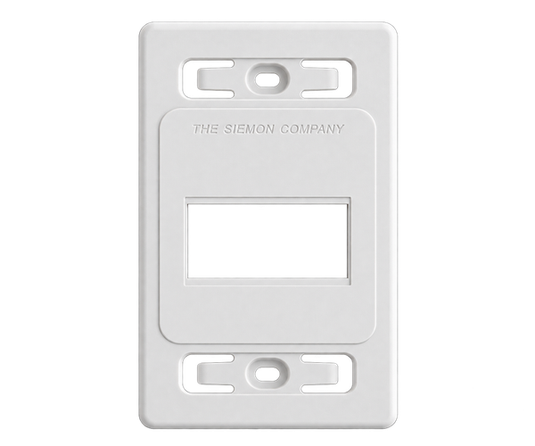 Placa Sencilla MAX 3 Puertos Color Blanco Granel
