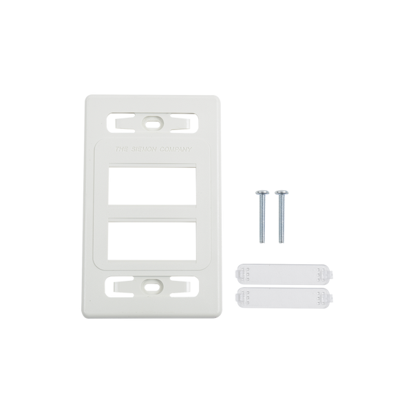 Placa Sencilla MAX 6 Puertos Color Blanco Granel