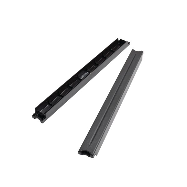 Panel Ciego Térmico SNAPFIT 1U con Perforaciones Cuadradas Negro Paquete de 10