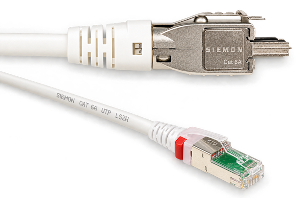 Patch Cord TERA 4 Pares a RJ45 Cat 6A Blindado S/FTP T568B 2 Metros Blanco CM LSOH1