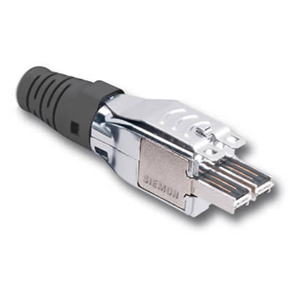 TERA PLUG ,22-23 AWG  CAT7,4-PAIR,BLACK,BOOT