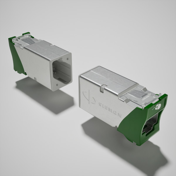 ZMAX MODULE HIBRID, CAT6A SHIELDED, GREEN