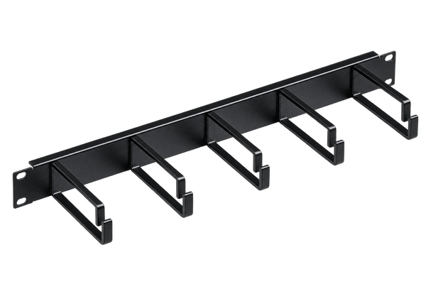 Organizador Horizontal Leviton 4925C-LPM de 1RU, 5 Anillos D de 4 Pulgadas con Cubierta Metálica