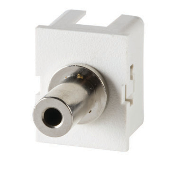 TRACJACK,3.5MM STEREO JACK 180DEG,1UNIT,FOG WHITE