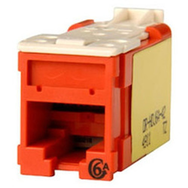 Jack Clarity HD Cat 6A Rojo Empaque de 20 pzas