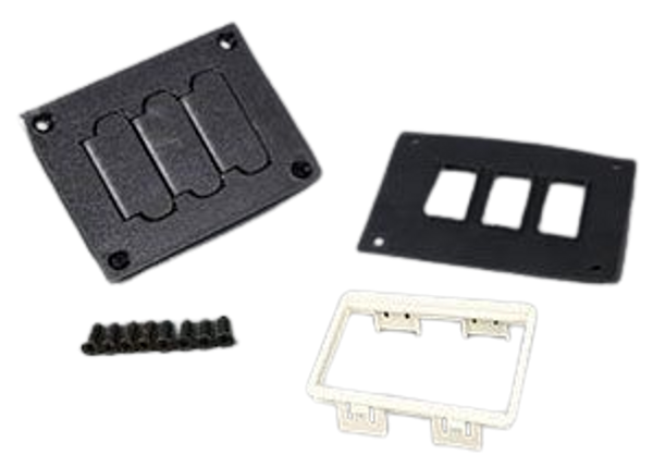 BLACK NONMETALLIC FLIP LID COVER