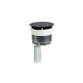 Caja de Piso Pre-Cableada 8” Superficie Color Negro