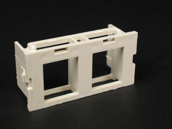 Módulo para 2 Jacks 2A AMP Netconnect Color Blanco Paquete con 10 Piezas